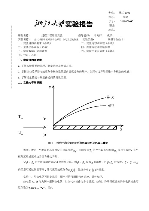 边界层的测定