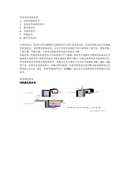 饮用水的深度处理