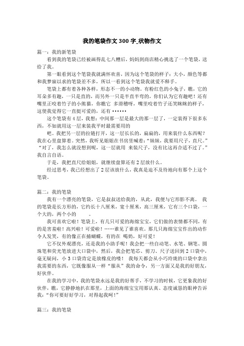 我的笔袋作文300字_状物作文