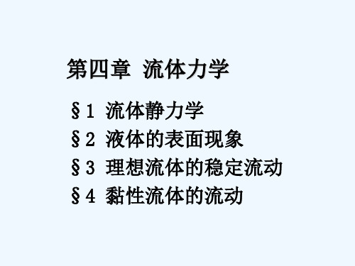 第4章流体力学