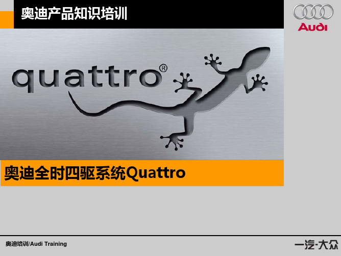 奥迪Quattro四驱技术