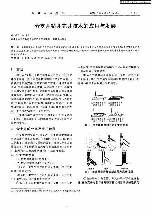 分支井钻井完井技术的应用与发展