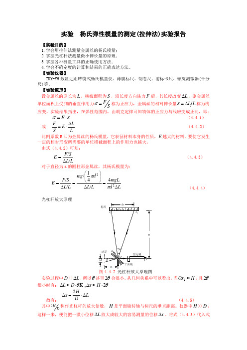 大学物理实验杨氏模量课件