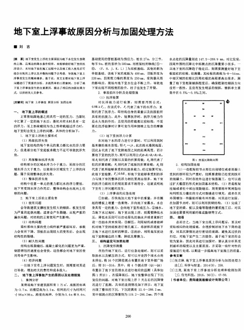 地下室上浮事故原因分析与加固处理方法