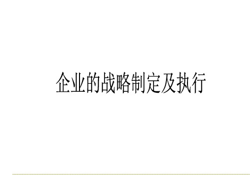 企业的战略制定及执行(ppt73).pptx