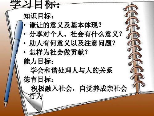 八年级政治热爱集体融入社会(PPT)4-2