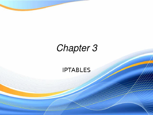 Chapter 3 IPTABLES