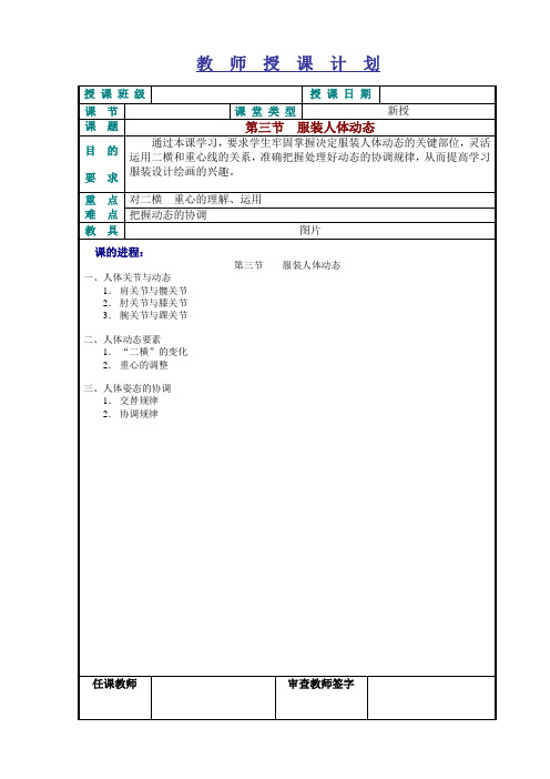 1.3 服装人体动态