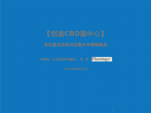 战略管理-红鹤沟通首创置业京棉项目整合传播策略广告案18238M 精品