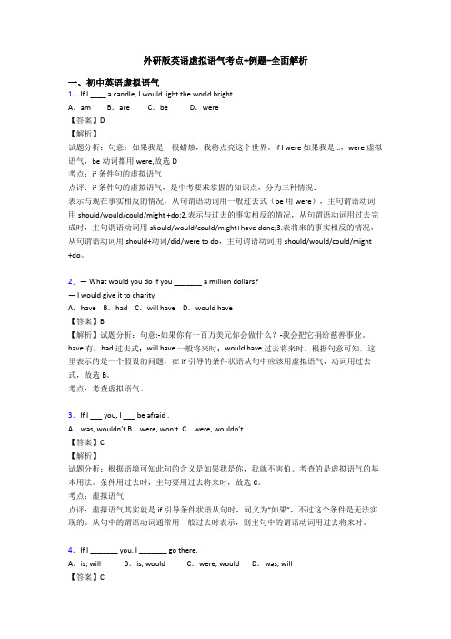 虚拟语气考点+例题-全面解析