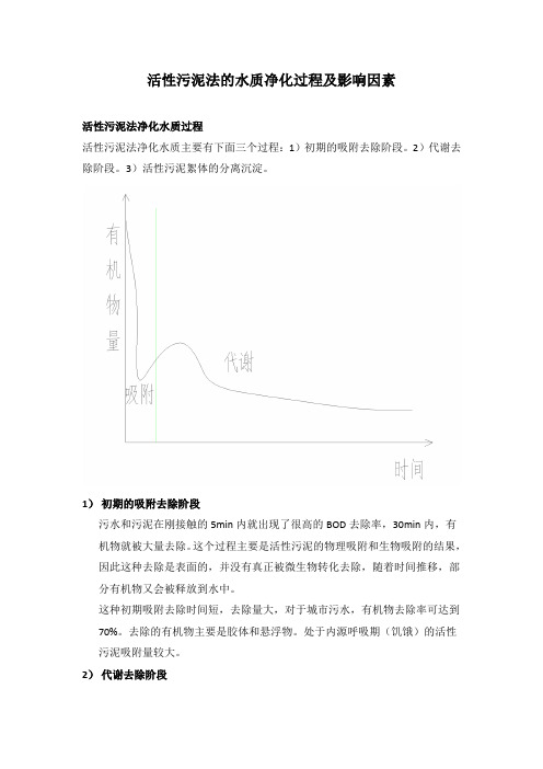 活性污泥法的净化原理及影响因素