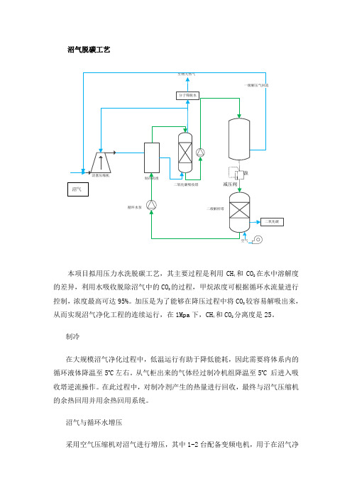 沼气脱碳