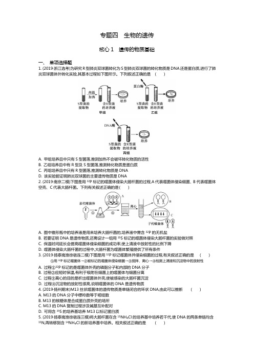 2020南方凤凰台生物二轮(江苏专版)专题四   核心1