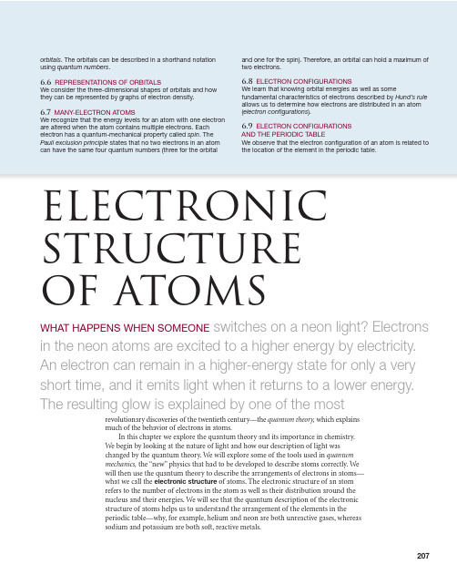 CH06 Electronic structure of atoms