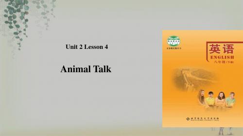北师大版八年级下册英语课件:Unit 2 Lesson 4