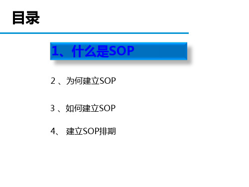 岗位SOP的培训PPT课件