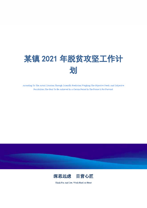 某镇脱贫攻坚工作计划_精选