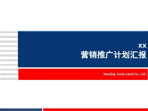 房地产营销推广计划汇报
