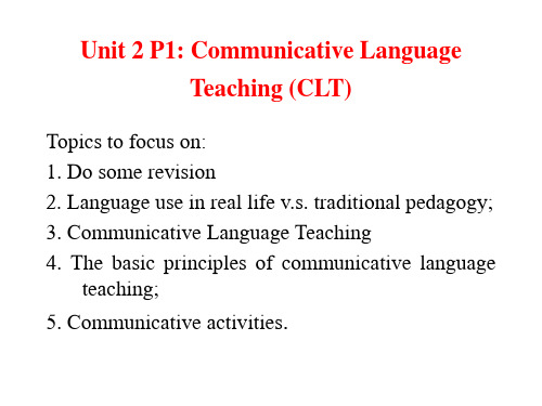 Unit 2 12.4 p1 Communicative Language Teaching(2012)