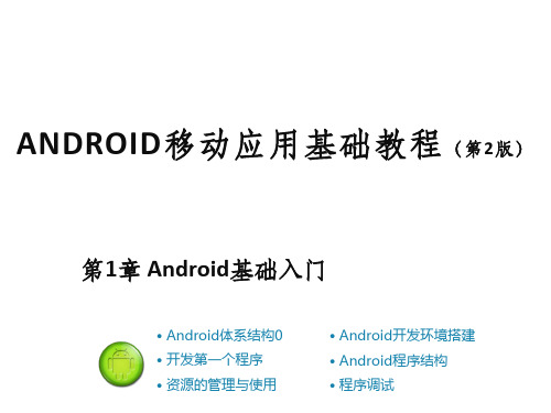 第1章 Android基础入门(Anddroid)