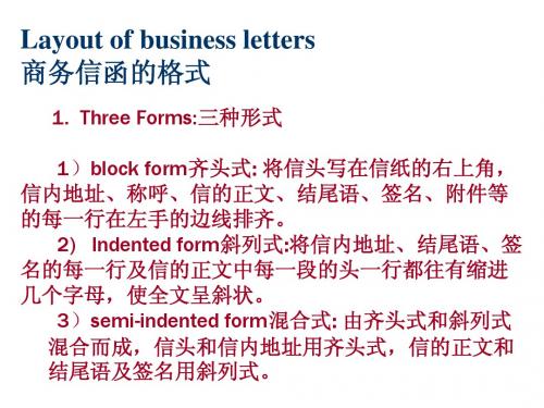 Business Letters and Memos