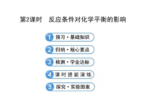 【全程复习方略】高中化学(鲁科版)选修四配套课件：2.2.2 反应条件对化学平衡的影响