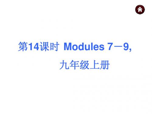 2015广西中考英语复习课件第一部分(九年级上Modules7-9)