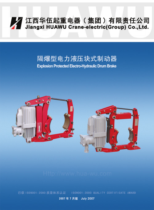 隔爆型电力液压块式制动器