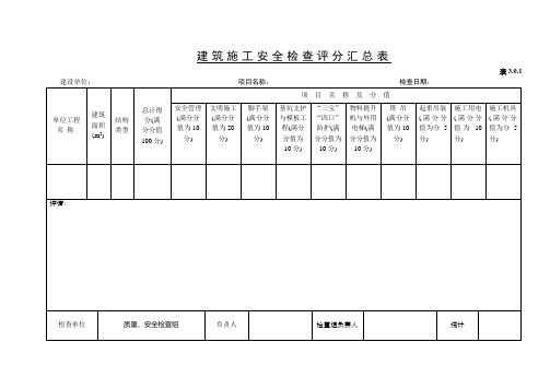 5建筑施工安全检查评分表(3.01-3.13)