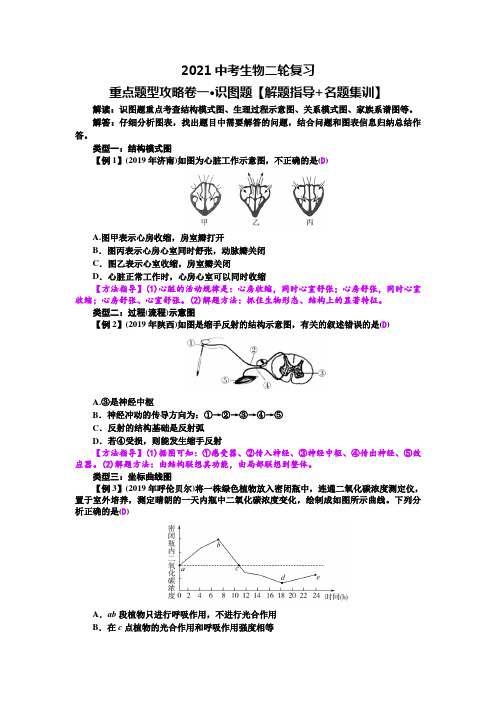 2021中考生物二轮复习 重点题型攻略卷一 识图题【解题指导+名题集训】答案版