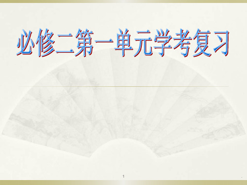 人教版高中语文必修二学考复习ppt文档