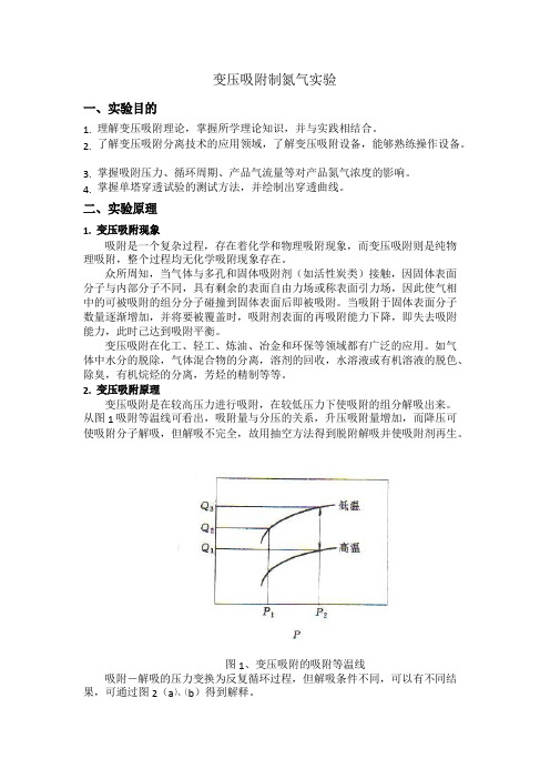 变压吸附制氮说明书剖析