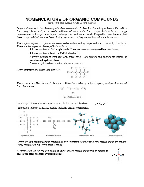 NOMENCLATUREOFORGANICCOMPOUNDS