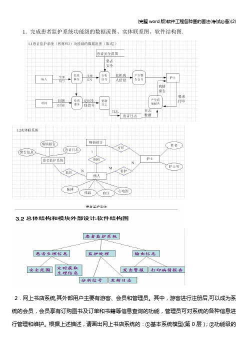 (完整word版)软件工程各种图的画法(考试必备)(2)