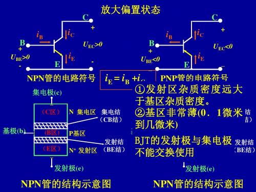 模电课件05第一章5BJT放大偏置及电流分配关系