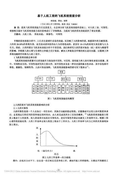 基于人机工效的飞机系统效能分析_杨俊超