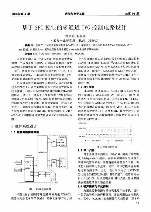 基于SPI控制的多通道TVG控制电路设计