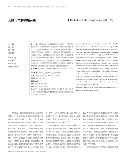 大理市荒野格局分析