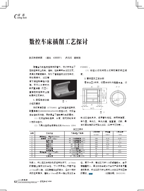 数控车床插削工艺