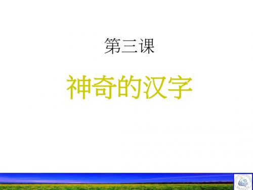 【高中语文】神奇的汉字ppt精品课件7