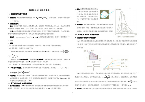 选修3-5知识清单