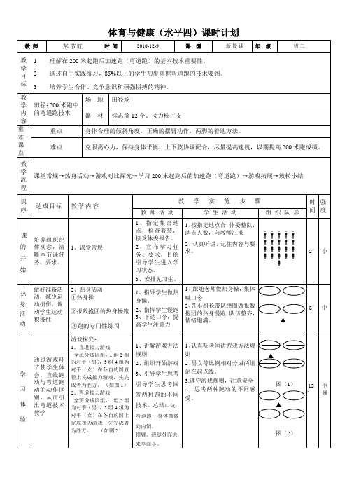 200米弯道跑技术