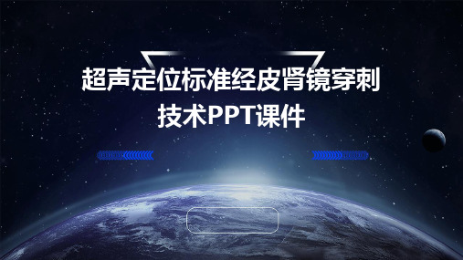 超声定位标准经皮肾镜穿刺技术ppt课件