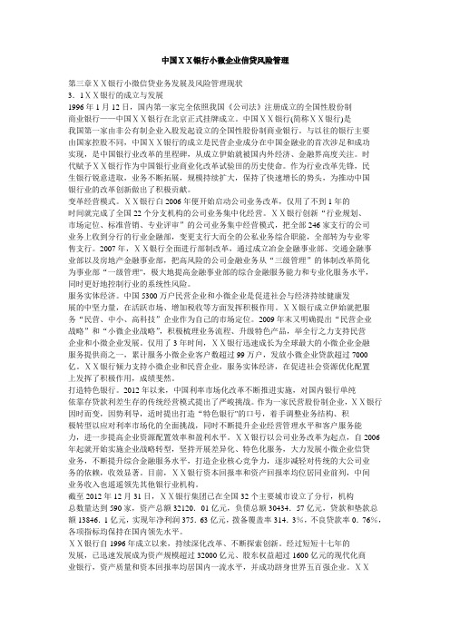 银行小微企业信贷风险管理