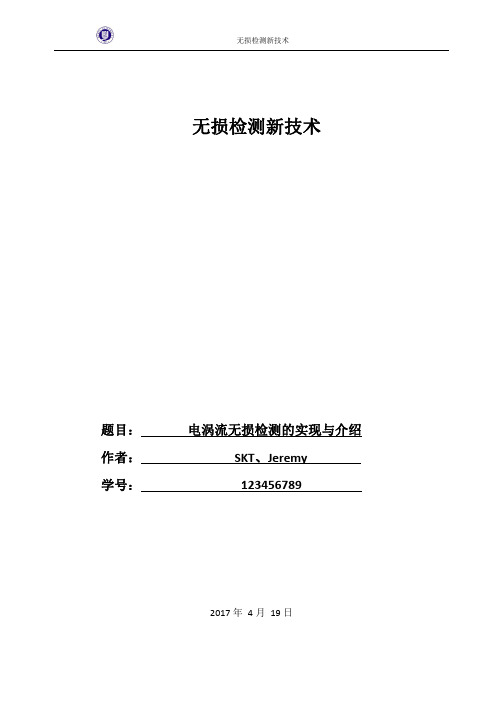 无损检测-涡流检测word