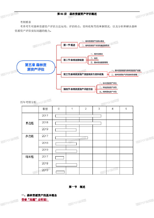 2020年资产评估师考试- 资产评估实务0501第01讲 森林资源资产评估概述_wrapper