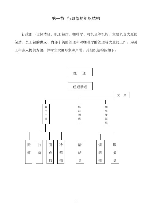 行政部工作手册