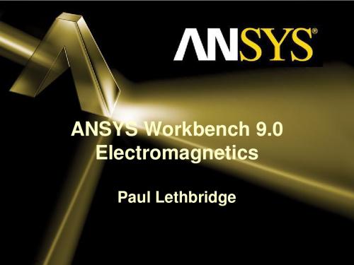 ANSYSWorkbench电磁场分析例子精品文档