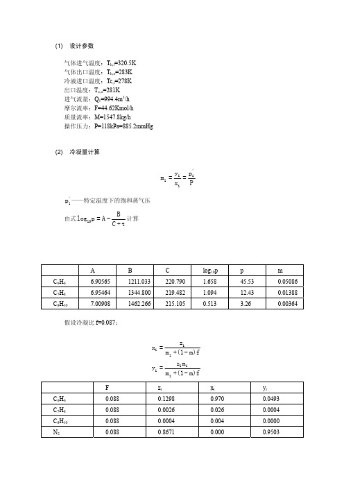 冷凝器计算书