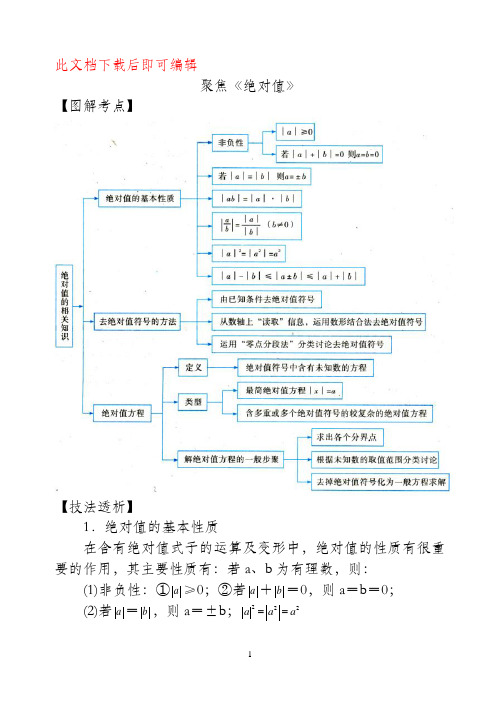 《绝对值》考点专题讲解(完整资料).doc